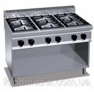 Плита газова Bertos G7F6ME без духовки