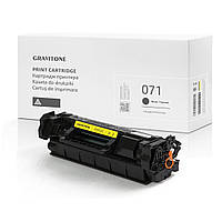 Совместимый картридж Canon 071 Black 5645C001 / 5645C002, 1.200 стр., аналог от Gravitone С чипом