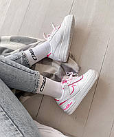 Женские кроссовки Nike Air Force 1 SHADOW Pink White 3