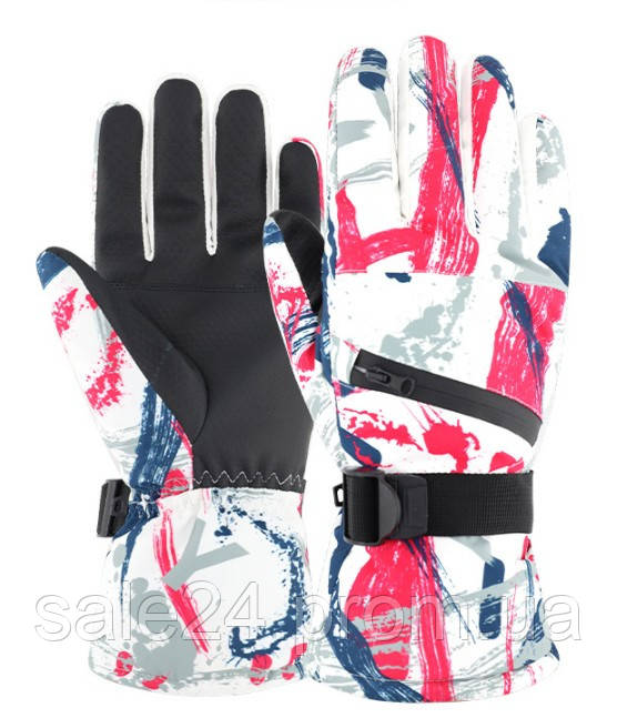 Гірськолижні рукавички зимові (до -20) для сноуборду, лиж водонепроникні вітрозахисні/непромокальні лижні "болоньові" (687133075)