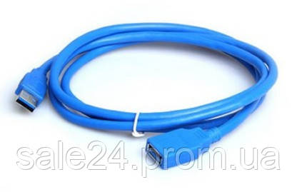 Кабель USB 3.0 подовжувач 1 м мама-тато подовжувач (533759200) Синій