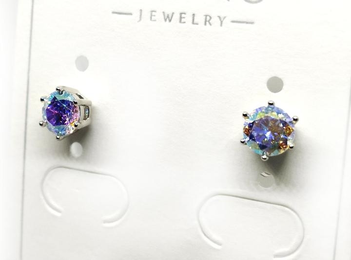 Сережки гвоздики зі стразами XuPing, фото 1