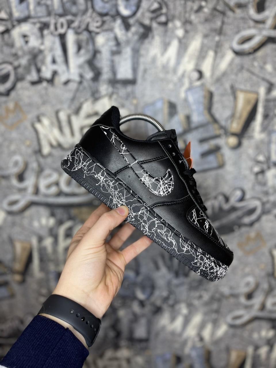 Custom Nike Air Force 1 Low White Paint Splatter