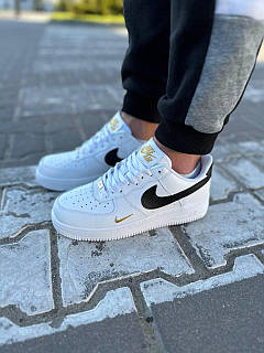 Nike air force 1 essential white gold hot sale