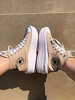 Кеды конверсы женские Converse Chuck Taylor Move High Beige