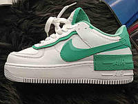 Мужские кроссовки Nike Air Force Shadow White Green