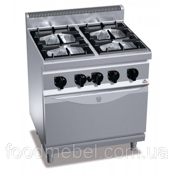 Плита газова Bertos G7F4E+FG1 з духовкою