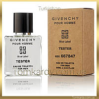 Мужские духи Givenchy Pour Homme Blue Label [Tester Концентрат] 50 ml. Живанши Пур Хом Блю Лейбл Тестер 50 мл.