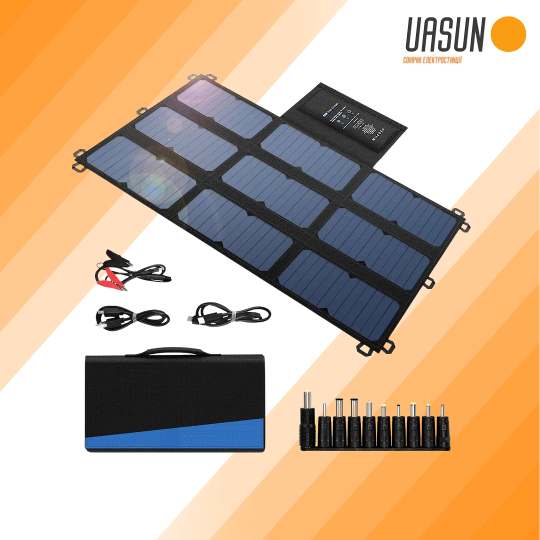 Портативна монокристалічна панель з MPPT контролером Sunpower для заряджання 63W ALT-63 ALTEK