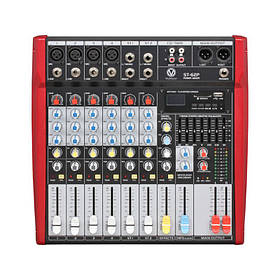 MixMaster ST-62P (USB/SD) Активний мікшерний пульт