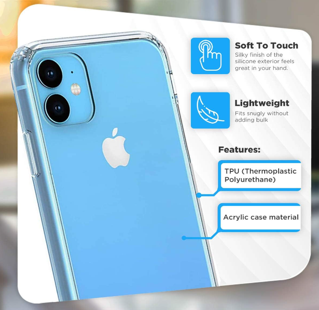 Противоударный прозрачный чехол для Apple iPhone 11