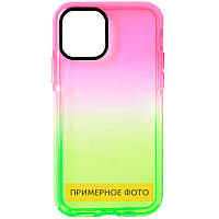 Чохол TPU+PC Sunny Gradient для Samsung Galaxy A14 4G/5G Рожевий / Салатовий, TPU+PC