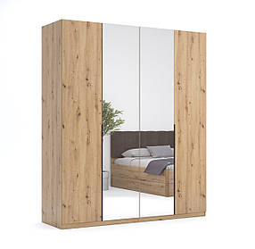 Шафа Тедді 4дв із Дзеркалом Дуб Артизан Миро-Марк