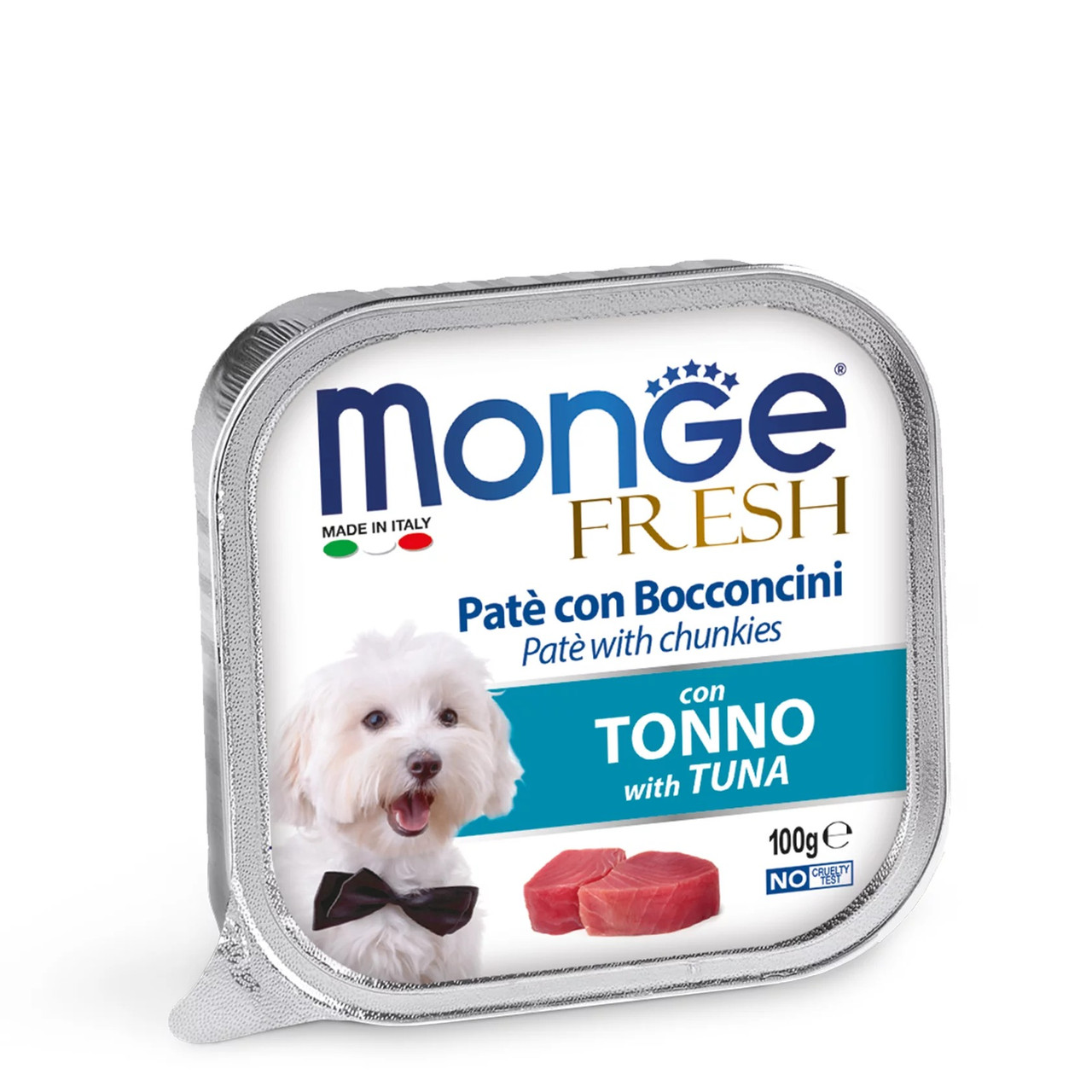Monge Dog Fresh вологий корм для собак усіх порід, паштет c тунцем, 0.1КГх32ШТ