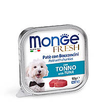 Monge Dog Fresh влажный корм для собак всех пород, паштет c тунцом, 0.1КГ