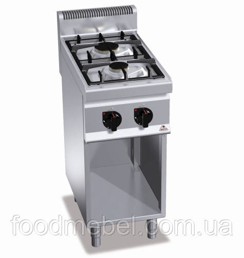 Плита газова Bertos G7F2ME без духовки двоконфоркова, фото 1