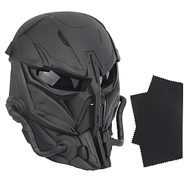 Військова маска для обличчя Full Face Combat (Чорний)
