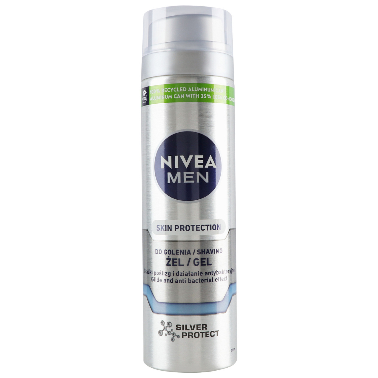 Гель NIVEA для гоління Silver Protect 200 мл