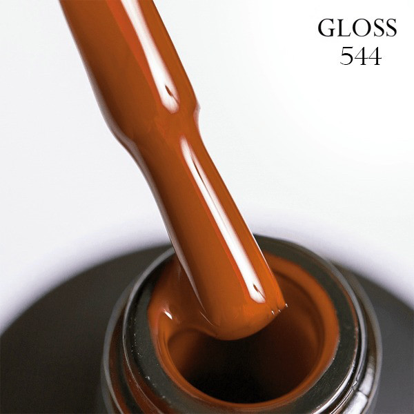 Гель-лак GLOSS 544 (цегляний), 11 мл, фото 1