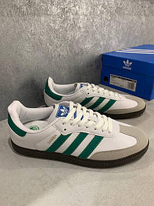 Чоловічі Кросівки Adidas Samba White Green 41-43