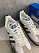 Чоловічі Кросівки Adidas Samba White Green 41-43, фото 6