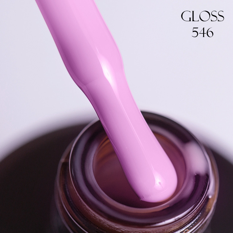 Гель-лак GLOSS 546 (глибокий ніжно-рожевий), 11 мл, фото 1