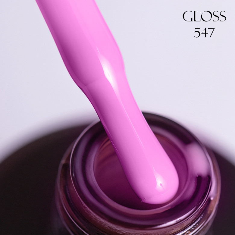 Гель-лак GLOSS 547 (рожева троянда), 11 мл, фото 1