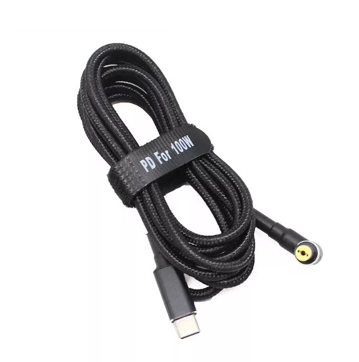 10 шт. USB Type-C кабель DC 5.5×1.7 Acer для заряджання ноутбука 100W від повербанка USB