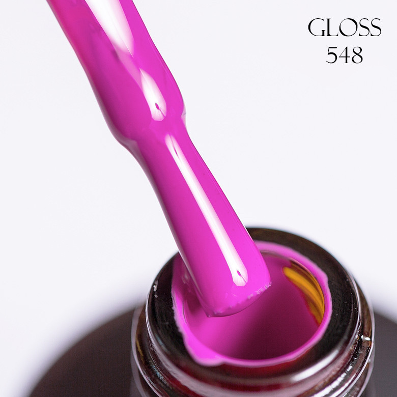 Гель-лак GLOSS 548 (рожевий Bubblegum), 11 мл, фото 1