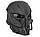 Армійська маска для обличчя Full Face Combat (Чорний), фото 6
