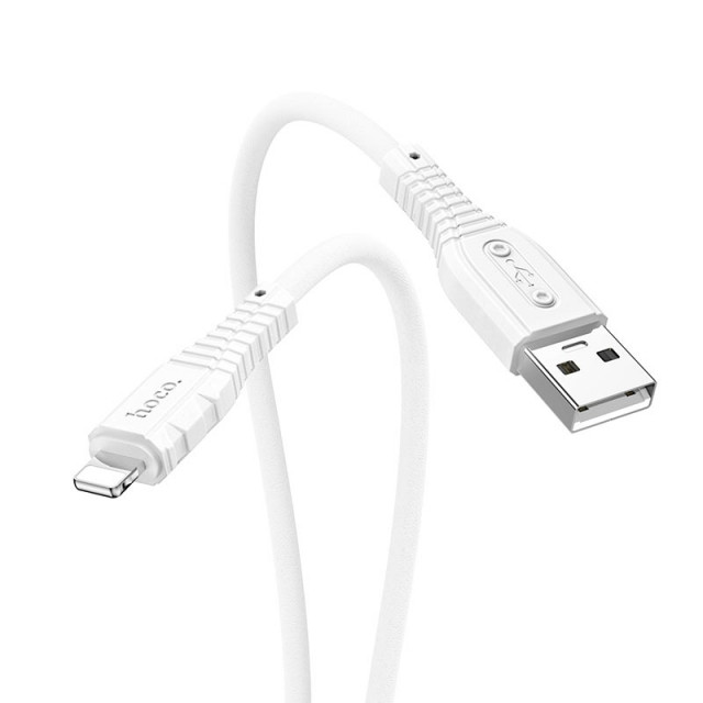 Кабель Hoco X67 Pisces Cable USB to Lightning 2,4A 1m White