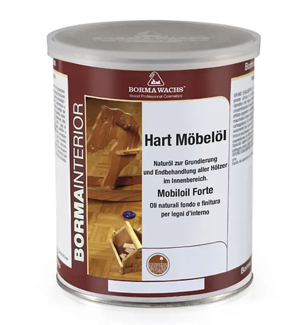 Масло (олія) для меблів з підвищеною твердістю 4904 MOBIL OIL HARD FURNITURE, Італія, Borma Wachs, фото 1