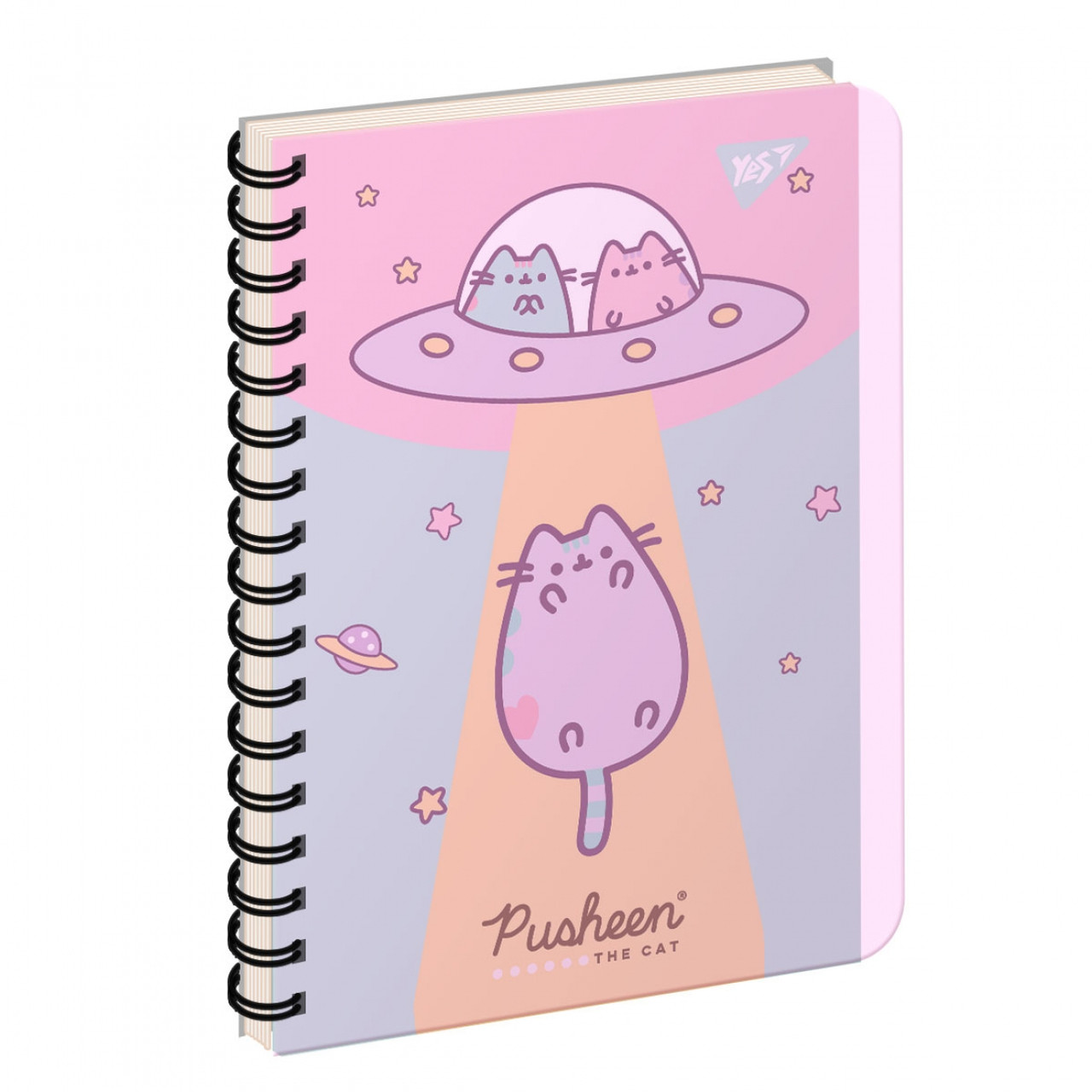 Зошит для записів YES В6/144 пластикова обкладинка Pusheen (681901)