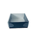 Коробка для пряників, сувенірів, мила чорна з прозорим верхом, 70*70*30, фото 2