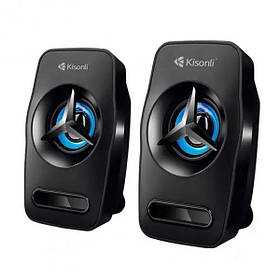 Комп'ютерні колонки Kisonli L-3030 2.0 6W Black (3_02892)