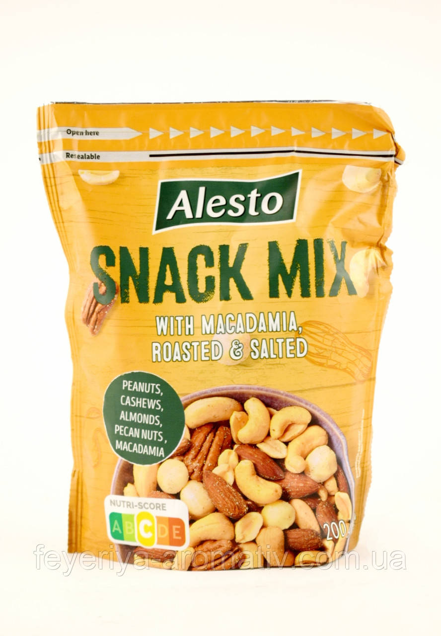 Горіхова суміш із макадамією Alesto Snack Mix 200г (Німеччина)