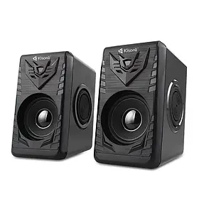 Комп'ютерні колонки Kisonli T-008A 2.0 6W Black (3_02893)