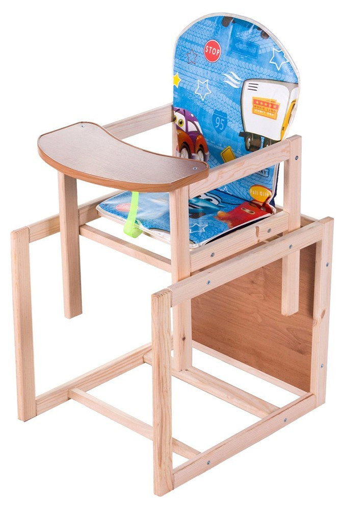 Стільчик для годування 2в1 Наталка Зайчик-01 (трансформується в стіл та стілець)