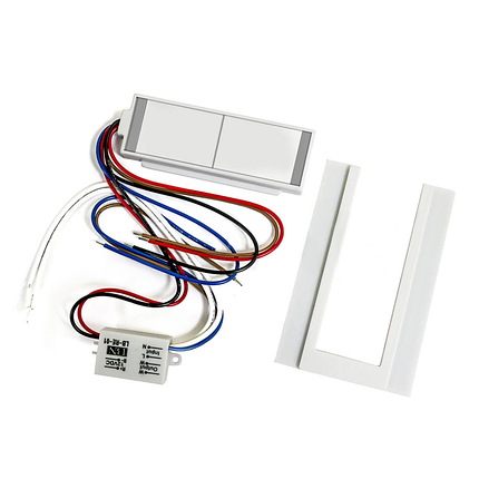 Сенсорний вимикач для дзеркал Biom LB-05 2 кл., dimmer, 2 канали 12-24 V 65 W IP44 з підігрівом і реле 220V, фото 2