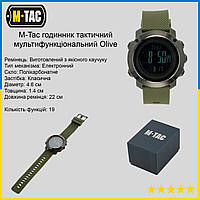 Тактические часы военные M tac, армейские часы с компасом, M-Tac часы тактические с компасом, часы олива ALY