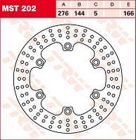 Гальмівний диск TRW MST202