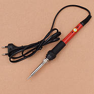 Паяльник електричний 60 Вт із регулюванням температури 200°С - 450°С | червоний, фото 6