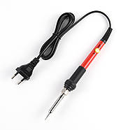 Паяльник електричний 60 Вт із регулюванням температури 200°С - 450°С | червоний, фото 2