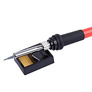 Паяльник електричний 60 Вт із регулюванням температури 200°С - 450°С | червоний, фото 7