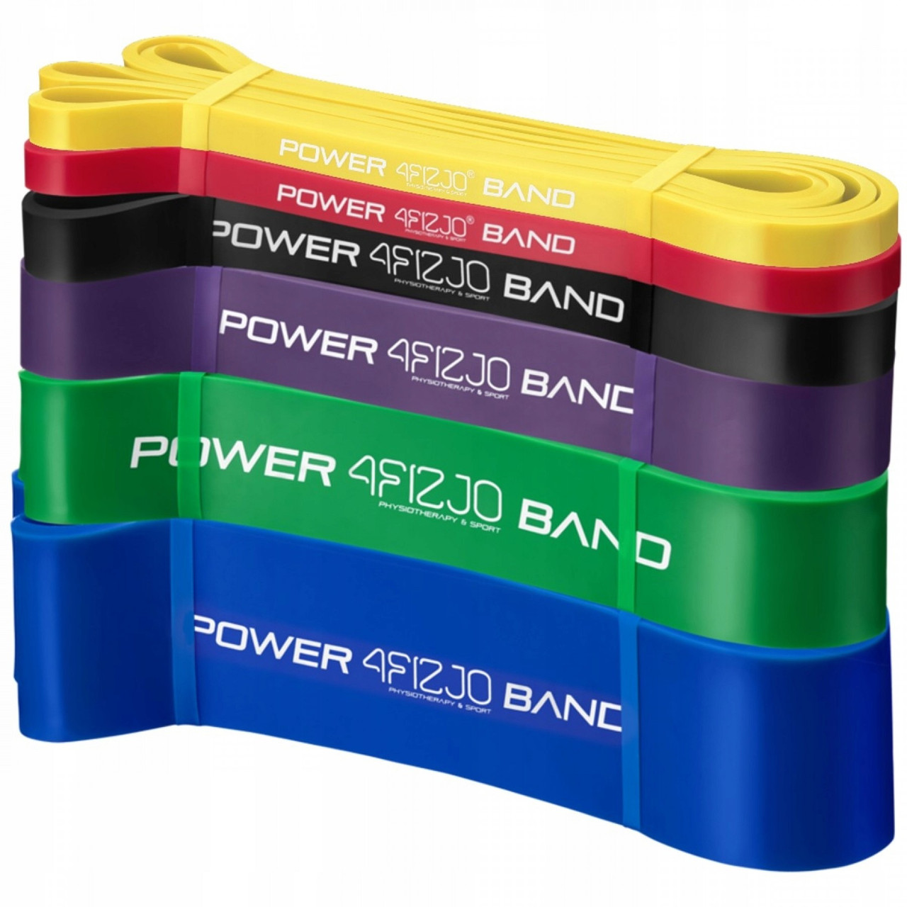 Эспандер-петля 4FIZJO Power Band 6-46 кг (резина для фитнеса и спорта) набор 6 шт 4FJ0064 - фото 5 - id-p1455154248