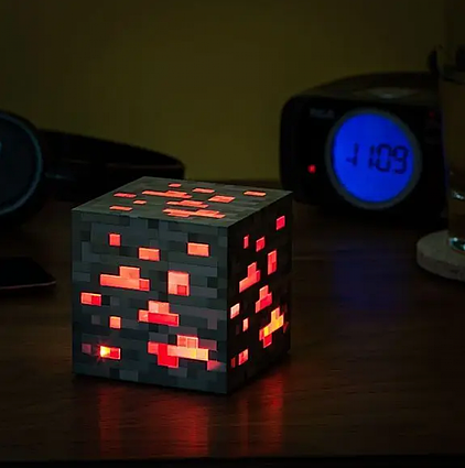 Нічник Червона руда Minecraft USB LED