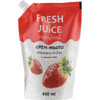 Жидкое мыло Fresh Juice Superfood Strawberry & Chia дой-пак 460 мл (4823015943348)