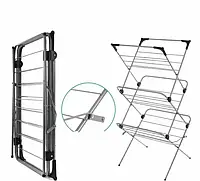 Компактная удобная 3-х уровневая раскладная сушилка для белья в ванную Rainberg на балкон или в квартиру