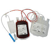 Потрійні контейнери для 250 крові з розчином ЦФДА-1 в модифікації 250/150/150 без порту для пробірок