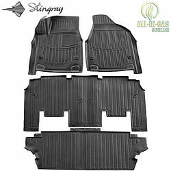 3D Килимки CHRYSLER Pacifica II (RU) 2016- (7 місць) Stingray Автокилимки в салон
